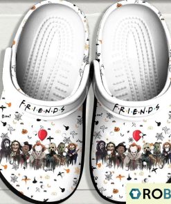 Limited Halloween Friends Horror White Classic Clogs Limited Halloween Friends Horror White Classic Clogs