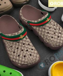 Limited Louis Vuitton Brown Honeybee LV Crocs