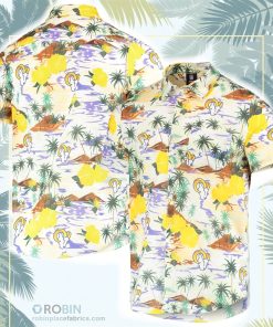 Los Angeles Rams Paradise Floral Button-Up Shirt Los Angeles Rams Paradise Floral Button-Up Shirt