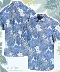 Los Angeles Rams Tommy Bahama Coconut Point Playa Floral Button-Up Shirt