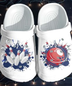 Love Bowling Printed Unisex Crocs