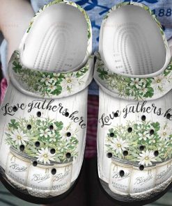 Love Gathers Here Crocs – Classic Clog