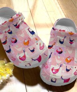 Lovely Chicken Pattern 2 Crocs – Classic Clog