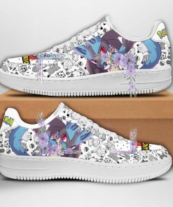 lucario air sneakers custom anime pokemon shoes for fan 1 uKiri