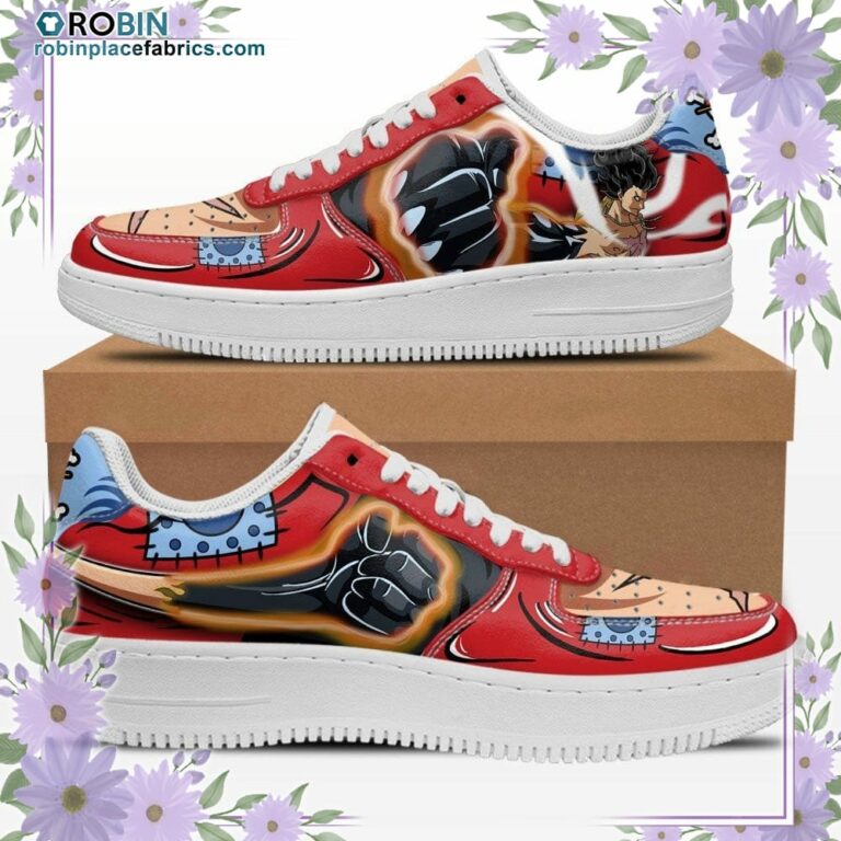 Luffy Armament Haki Air Sneakers Custom One Piece Anime Shoes