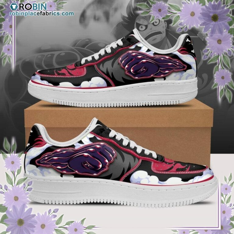 Luffy Gear 4 Air Sneakers Custom Anime One Piece Shoes