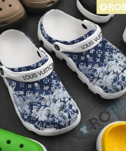LV Louis Vuitton Blue Sky Animated Crocs