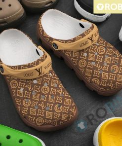 LV Wooden Style Louis Vuitton Crocs