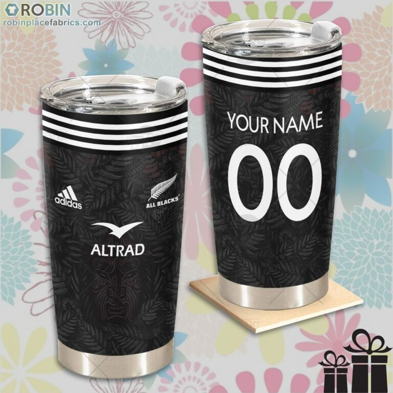 Personalise Maori All Blacks 2023 Home Indigenous Jersey Tumbler