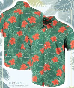 Miami Hurricanes Floral Button-Up Shirt Miami Hurricanes Floral Button-Up Shirt