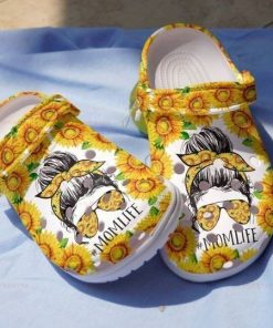 Mom Life Sunflowers 6 Girl Loves Sunflowers Unisex Crocs
