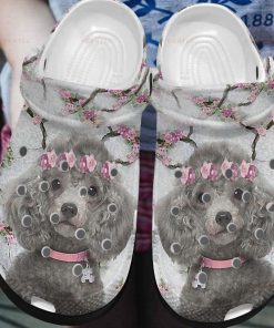My Floral Poodle Peach Blossom Unisex Crocs