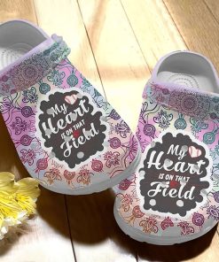 My Heart Is On That Flied Rubber Unisex Crocs