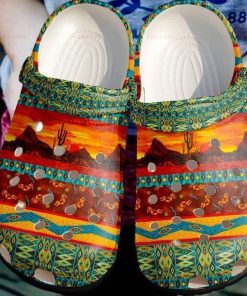Native American Stunning Pattern Gifts Flower Crocs – Classic Clog