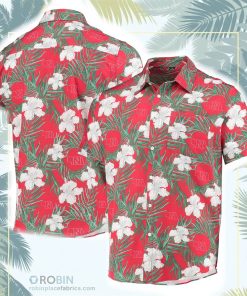 Nebraska Huskers Floral Button-Up Shirt