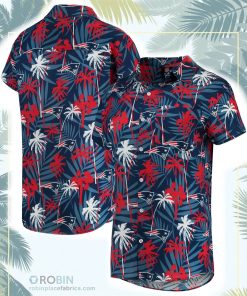New England Patriots Floral Harmonic Button-Up Shirt New England Patriots Floral Harmonic Button-Up Shirt