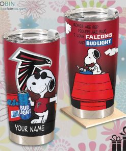 nfl atlanta falcons tumbler snoopy bud light beer lover tumbler 265 XlgeW