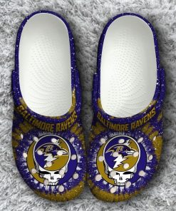 Nfl Baltimore Ravens Grateful Dead Classic  Printed Crocs – Classic Clog