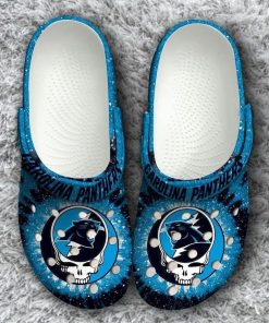 Nfl Carolina Panthers Grateful Dead Classic  Crocs – Classic Clog Nfl Carolina Panthers Grateful Dead Classic  Crocs – Classic Clog