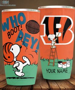 Personalize NFL Cincinnati Bengals Tumbler Snoopy Tumbler