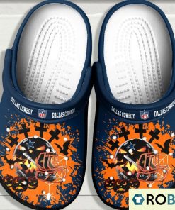 NFL Dallas Cowboy Helmet Halloween Classic Clogs
