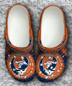 Nfl Denver Broncos Grateful Dead Classic Printed Unisex Crocs
