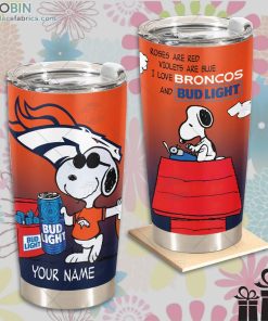 nfl denver broncos tumbler snoopy bud light beer lover tumbler 281 ToySM