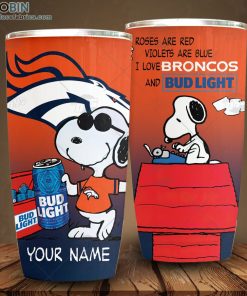 nfl denver broncos tumbler snoopy bud light beer lover tumbler 282 ZDJ4X