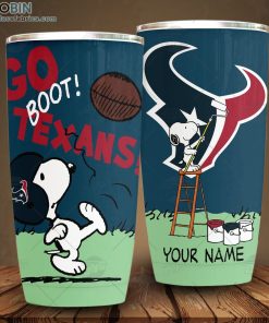 Personalize NFL Houston Texans Tumbler Snoopy Tumbler Personalize NFL Houston Texans Tumbler Snoopy Tumbler
