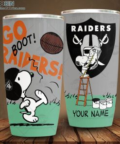 Personalize NFL Las Vegas Raiders Tumbler Snoopy Tumbler