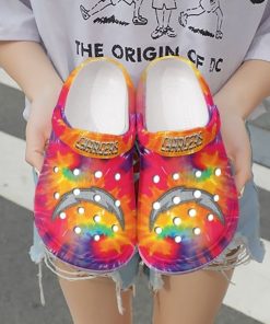 Nfl Los Angeles Chargers Tie Dye Printed Crocs – Classic Clog