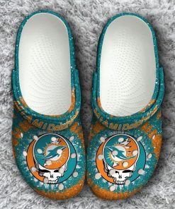 Nfl Miami Dolphins Grateful Dead Classic Crocs – Classic Clog Nfl Miami Dolphins Grateful Dead Classic Crocs – Classic Clog
