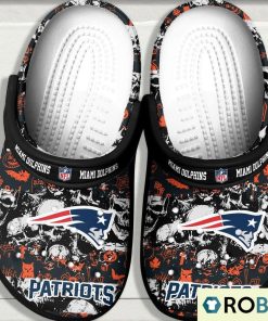 NFL Miami Dolphins Halloween Skull Classic Clogs