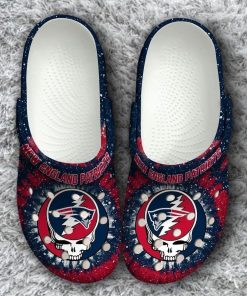 Nfl New England Patriots Grateful Dead Classic  Unisex Crocs