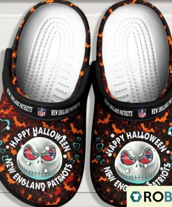 NFL New England Patriots Halloween Jack Skellington Classic Clogs NFL New England Patriots Halloween Jack Skellington Classic Clogs