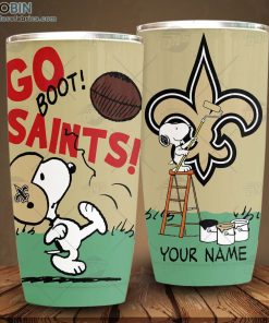 Personalize NFL New Orleans Saints Tumbler Snoopy Tumbler