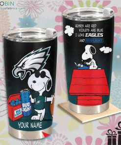 nfl philadelphia eagles tumbler snoopy bud light beer lover tumbler 313 wF7qa