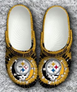 Nfl Pittsburgh Steelers Grateful Dead Classic Crocs – Classic Clog Nfl Pittsburgh Steelers Grateful Dead Classic Crocs – Classic Clog