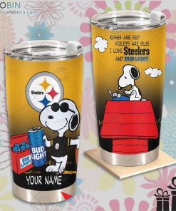 nfl pittsburgh steelers tumbler snoopy bud light beer lover tumbler 315 NXyN5