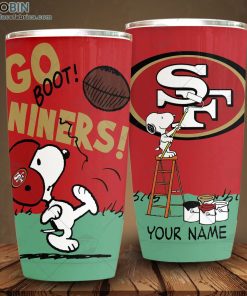 Personalize NFL San Francisco 49ers Tumbler Snoopy Tumbler