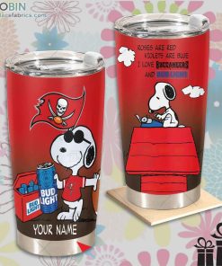 nfl tampa bay buccaneers tumbler snoopy bud light beer lover tumbler 321 34VNo