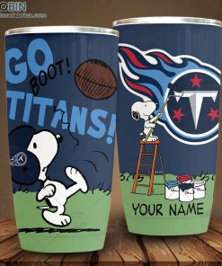 Personalize NFL Tennessee Titans Tumbler Snoopy Tumbler