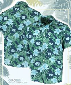 North Carolina Tar Heels Floral Button-Up Shirt North Carolina Tar Heels Floral Button-Up Shirt