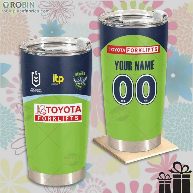 Personalise NRL Canberra Raiders Home Jersey Tumbler