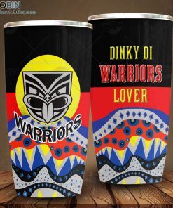 NRL Dinky Di New Zealand Warriors Lover Aboriginal Flag x Indigenous Stainless Steel Tumbler