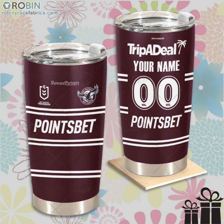Personalise NRL Manly Warringah Sea Eagles Home Jersey Tumbler