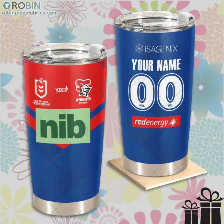 Personalise NRL Newcastle Knights Home Jersey Tumbler