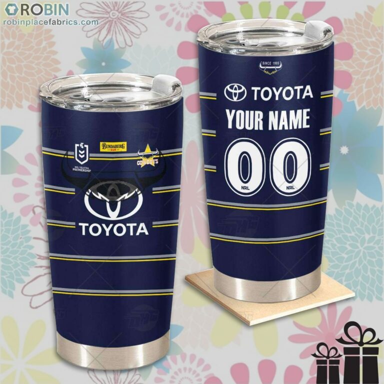 Personalise NRL North Queensland Cowboys Home Jersey Tumbler