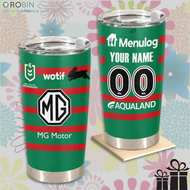 Personalise NRL South Sydney Rabbitohs Home Jersey Tumbler