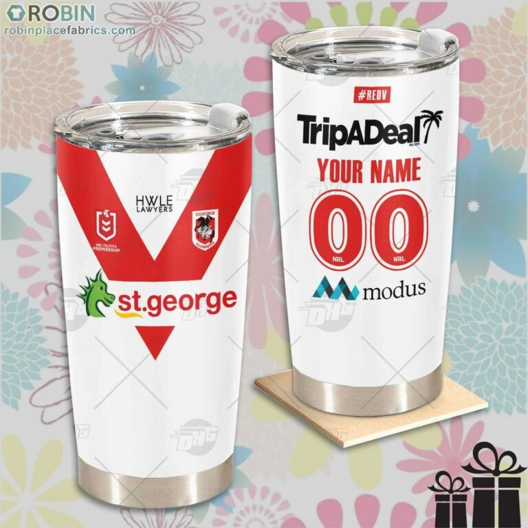 Personalise NRL St. George Illawarra Dragons Home Jersey Tumbler